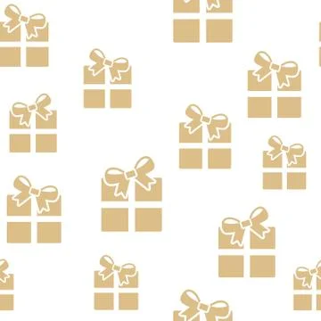 Christmas gift pattern background cover creative design. 100 percent seamless イラスト素材
