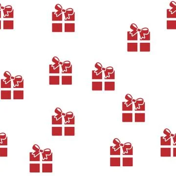 Christmas gift pattern background cover creative design. 100 percent seamless Stock Illustration