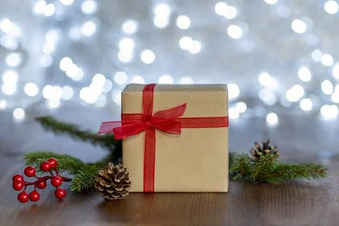 Christmas gift. Stock Photos