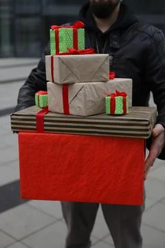 Christmas gift 스톡 사진