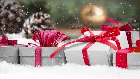 Christmas Gift Row Video stock 164094477