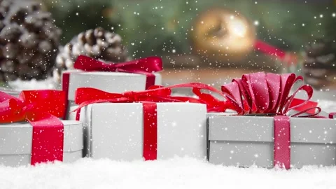 Christmas Gift Row Video stock 165972749