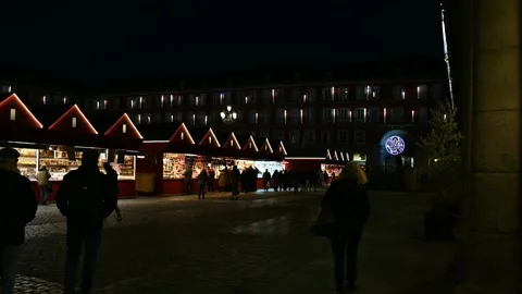 Christmas gift stalls Stock Footage 222979253