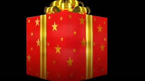 Christmas Gift Transition HD Video stock 10870438