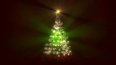 Christmas Gift Tree Vídeos de archivo 828546