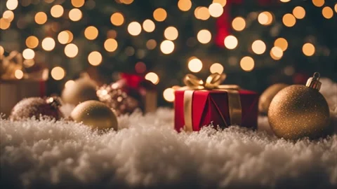 Christmas Gift under the Tree Stock Footage 293314513