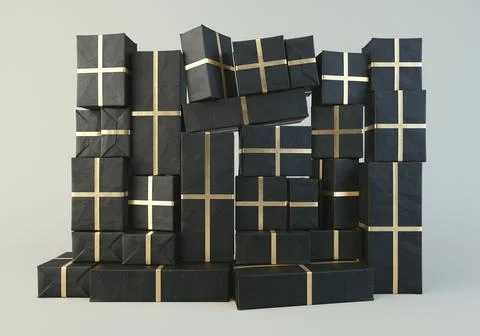 Christmas Gift Wall Illustrazione stock