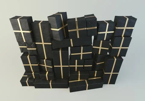 Christmas Gift Wall Stock Illustration