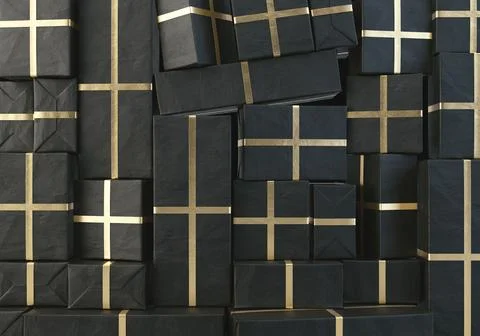 Christmas Gift Wall Illustrazione stock