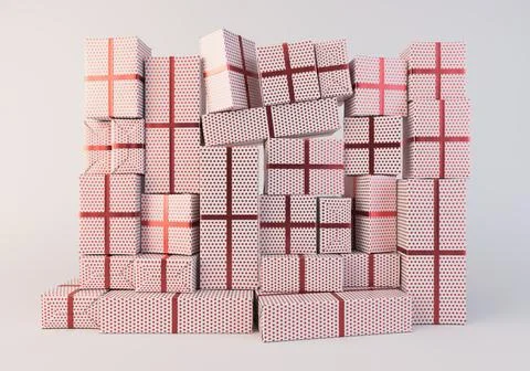 Christmas Gift Wall Stock Illustration
