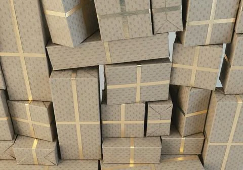 Christmas Gift Wall Stock Illustration