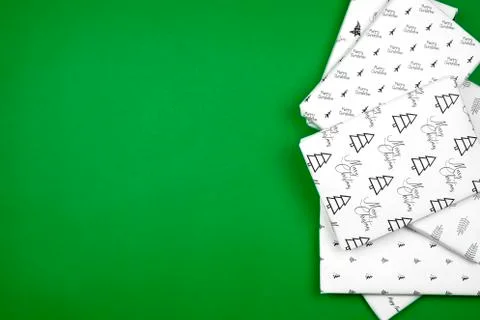 Christmas gift on white background Stock Photos