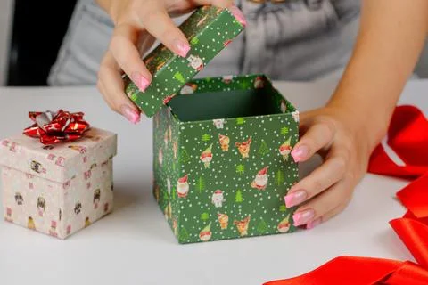 Christmas, gift wrapping Stock Photos