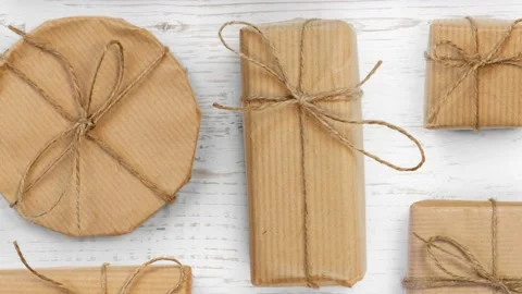 Christmas Gifts Background Stock-Footage 219537896
