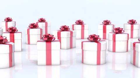Christmas gifts boxes Stock Footage 53847560