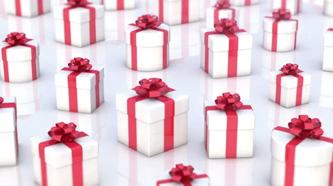 Christmas gifts boxes Stock Footage 54830787