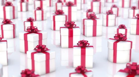 Christmas gifts boxes Stock Footage 54830866