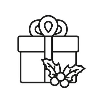 Christmas gifts icon vector basic design simple and modern Stock Illustration
