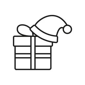 Christmas gifts icon vector basic design simple and modern Stock Illustration