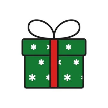 Christmas gifts icon vector basic design simple and modern Stock Illustration