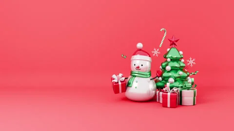 Christmas gifts loop animation. Xmas Eve and New Year celebration, holidays Видео 287366167