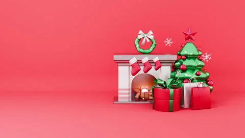 Christmas gifts loop animation. Xmas Eve and New Year celebration, holidays 動画素材 287390913
