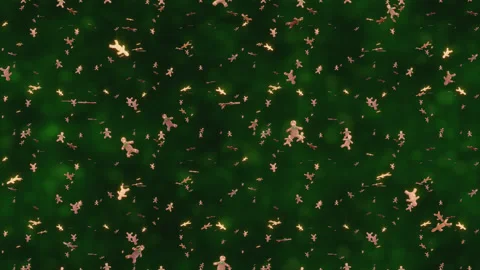 CHRISTMAS Ginger Bread Man Background LOOP TILE. This footage is loopable Video stock 245410304