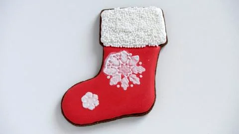 Christmas GingerBread Cookie - Boot Stock Photos