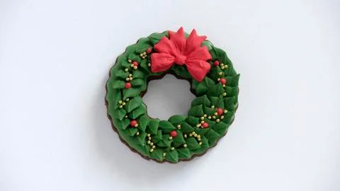 Christmas GingerBread Cookie - Ring Stock Photos