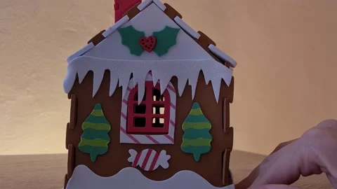 Christmas gingerbread house Stock Footage 150316962