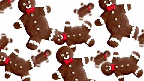 Christmas Gingerbread Man. 4K UHD footage. Stock Footage 166356370