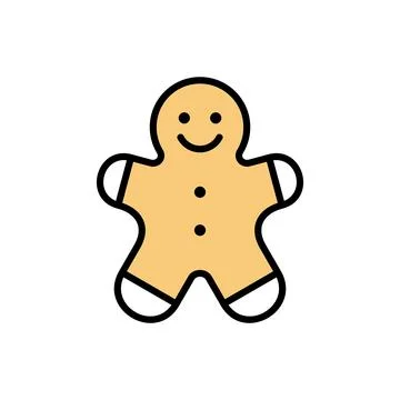 Christmas gingerbread man Stock Illustration