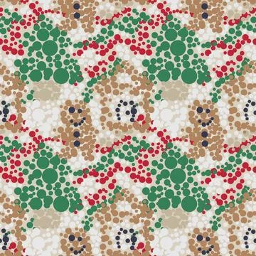 Christmas Gingerbread man seamless pattern design イラスト素材