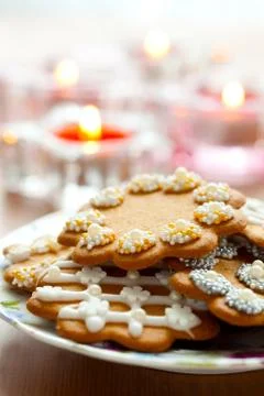 Christmas gingerbread Stock Photos