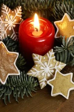 Christmas gingerbread Stock Photos