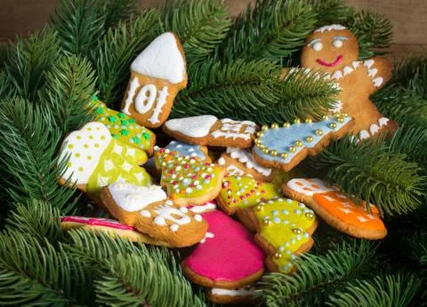 Christmas Gingerbread Stock Photos