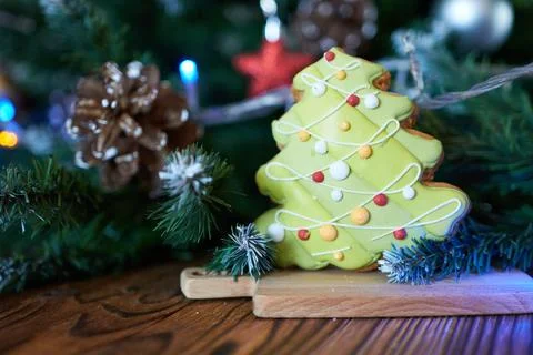 Christmas gingerbread. Stock Photos