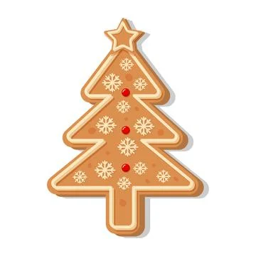 Christmas gingerbread tree. Stock Illustration