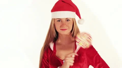 Christmas girl Stock Footage