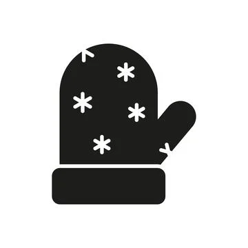 Christmas gloves icon vector basic design simple and modern Stock Illustration