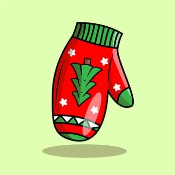 Christmas Gloves Stock Illustration