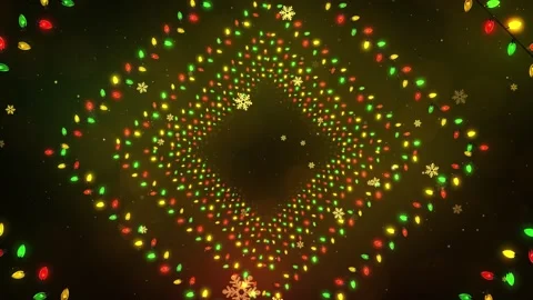 Christmas Glowing Lights Background Stock Footage 179784111