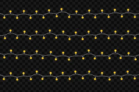 Christmas glowing lights. Stock-Illustration