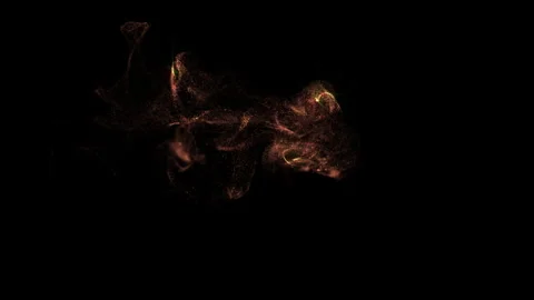 Christmas Glowing Particles Flow Decoration Stock Footage 320515175