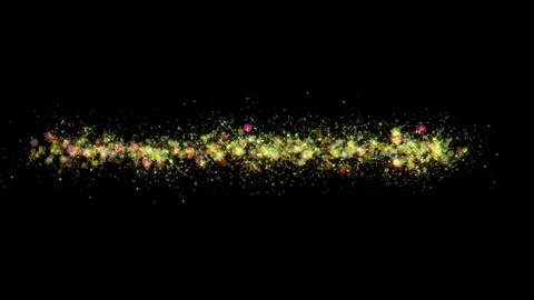 Christmas Glowing Particles Trail Title Reveal Element Stock Footage 321337320