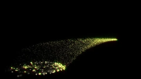 Christmas Glowing Particles Trail Title Reveal Element Stock Footage 321550203