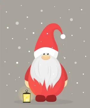 Christmas gnome Stock Illustration