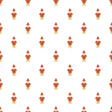 Christmas gnome pattern creating festive holiday background イラスト素材