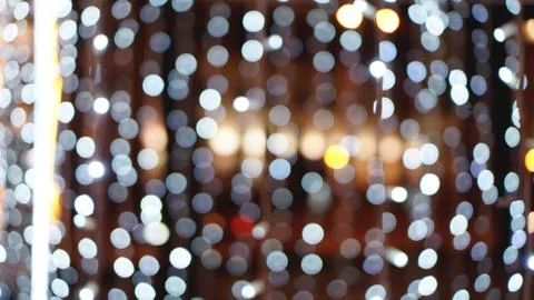 Christmas gold background. Glowing backdrop. Defocused Background Stock Photos