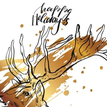 Christmas gold glitter elements. Vector illustration EPS 10 Stockillustratie